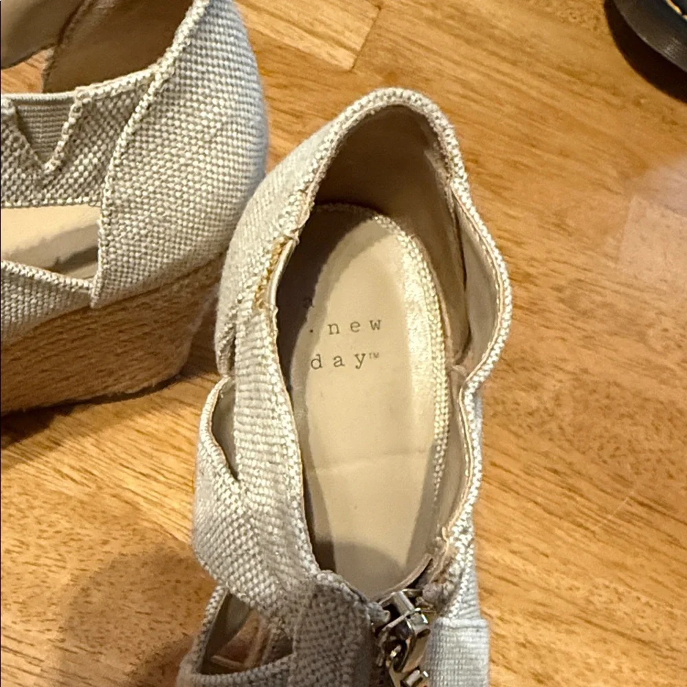 Target Women's Beige Espadrille Sandals with Zipper